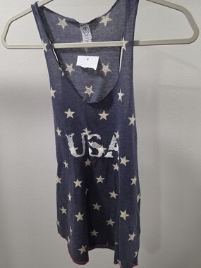 Alternative Navy Star Print Tank Top